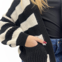 cardigan corto senza bottoni mind